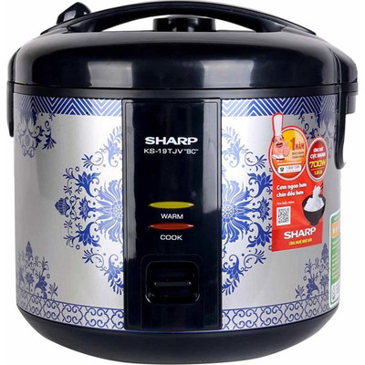 [CHÍNH HÃNG] Nồi Cơm Nắp Gài Sharp 1.8L KS-19TJV "BC"
