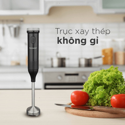 [CHÍNH HÃNG] Máy Xay Sinh Tố Cầm Tay 400W Sharp EM-H074SV-BK