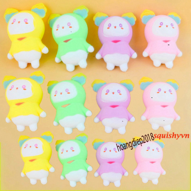 Thỏ Molang mềm dẻo⚡ HOT TREND ⚡ Squishy Mochi Cute, Đồ Chơi Xả Stress Dễ Thương Xua Tan Căng Thẳng s