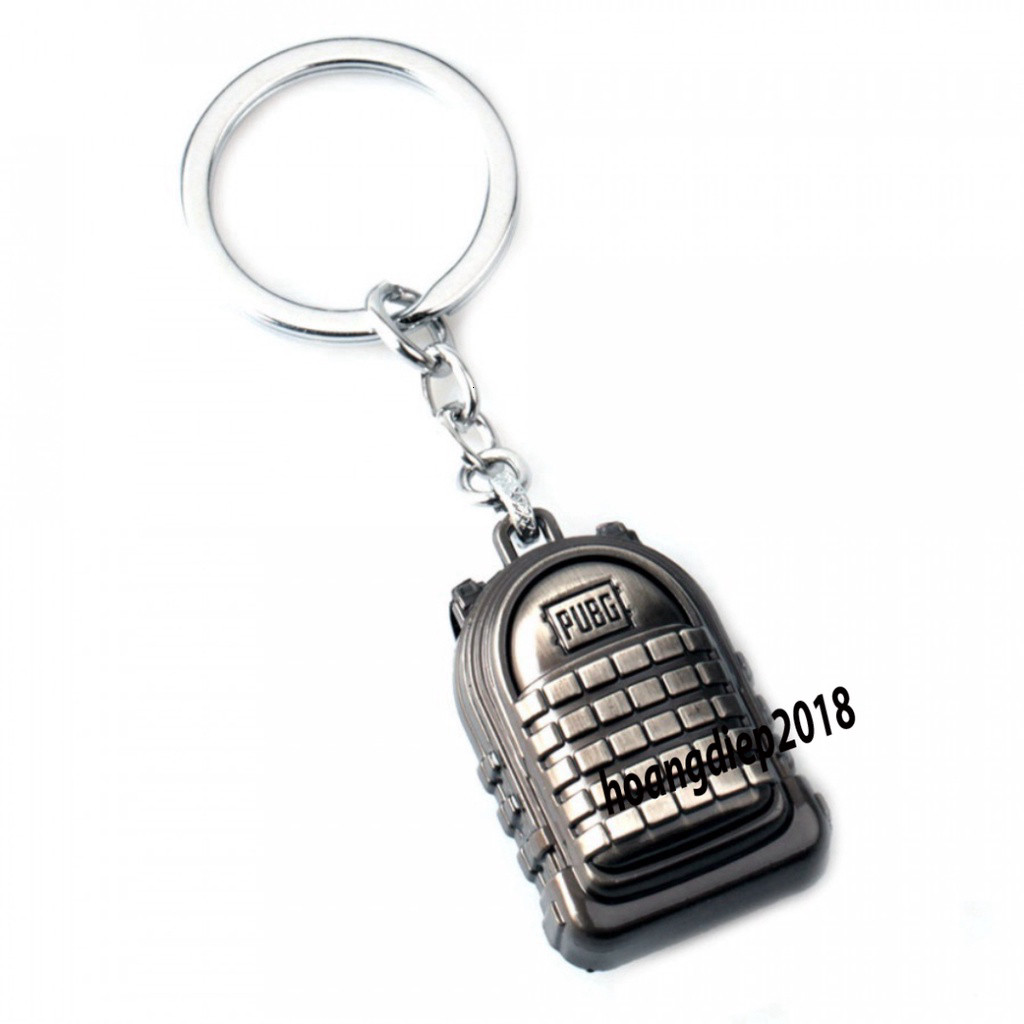 Móc khóa balo 3 loại móc khóa PUBG dập  logo PUBG sáng màu (ngẫu nhiên)