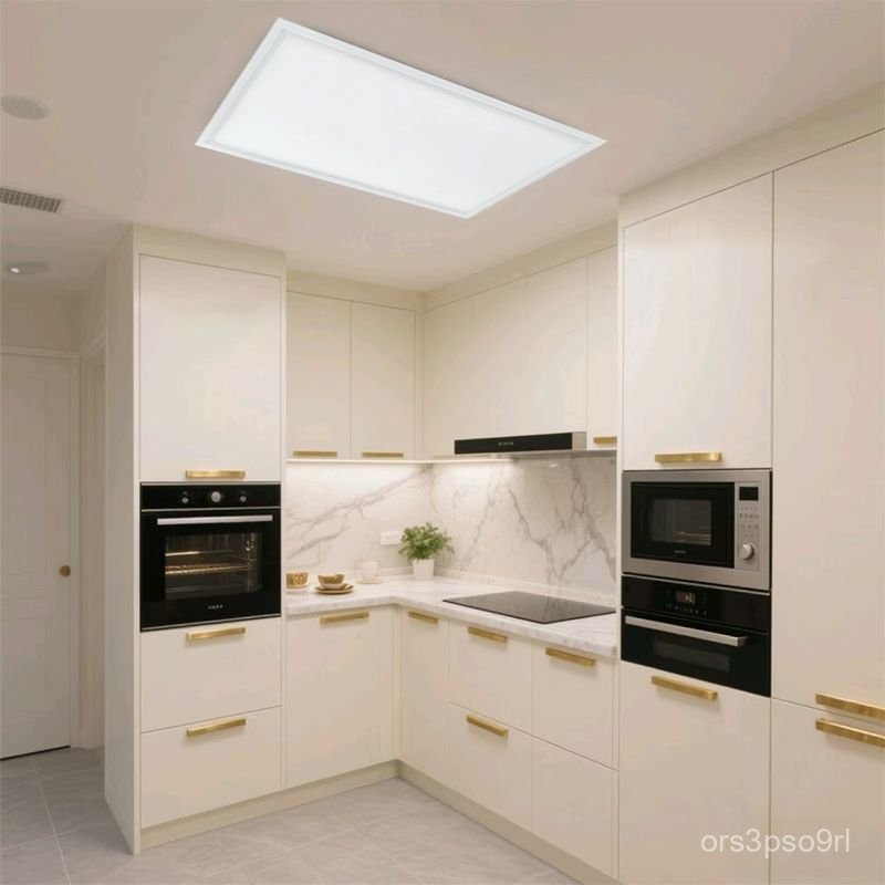 Trần nhà tích hợp led Đèn phòng tắm gắn kẹp khung nhôm30*60Đèn panel âm trần nhà bếp