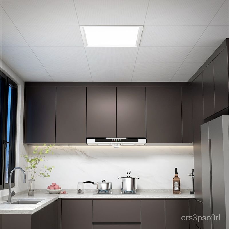 Trần nhà tích hợp led Đèn panel phẳng dùng cho nhà bếp và phòng tắm, đèn panel nhôm, đèn âm trần.