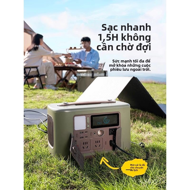 Pin sạc dự phòng di động ngoài trời Bull model dành cho cắm trại và du lịch đường dài, pin sạc dung 