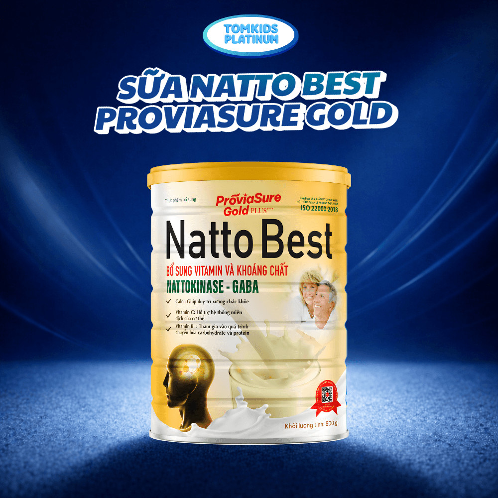 Sữa Bột Natto Best Proviasure Gold Hỗ Trợ Bổ Não, Cải Thiện Trí Nhớ, Giảm Đau Đầu Giúp Ngủ Ngon