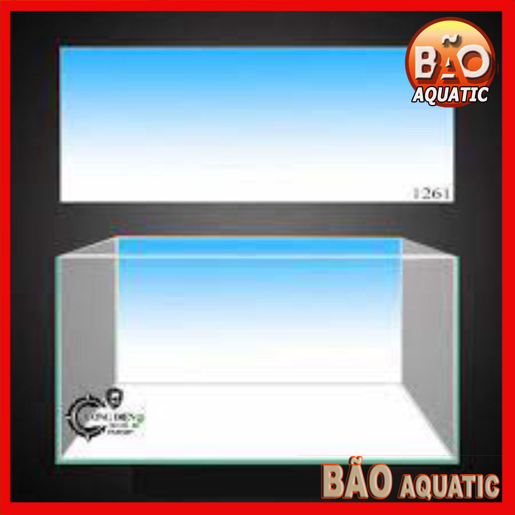 Tranh 3D dán sau bể cá ADA - Xanh da trời