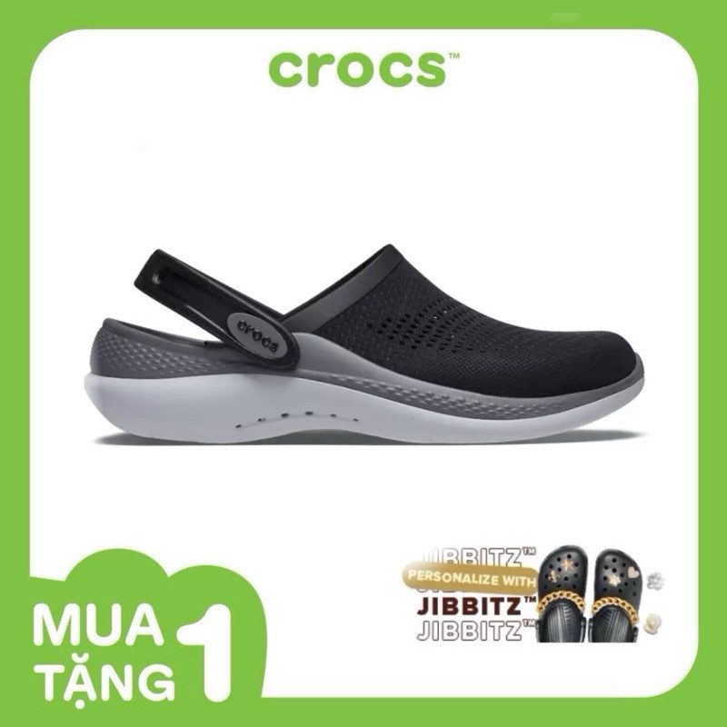 [ CHÍNH HÃNG ] Giày Clog Unisex Crocs Literide 360 - Đen