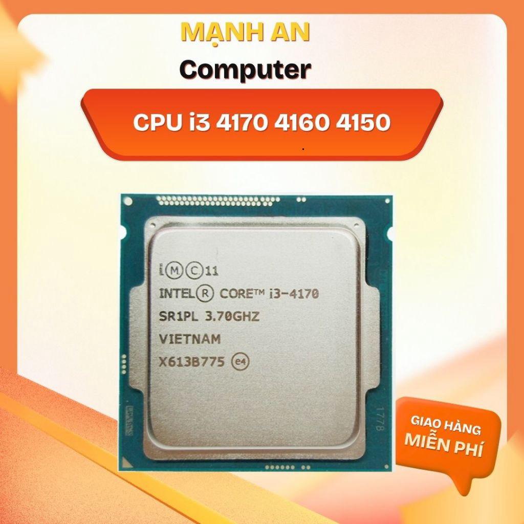 CPU Core i3 4170 | i3 4160 | i3 4150 Tray Cũ đã qua sử dụng