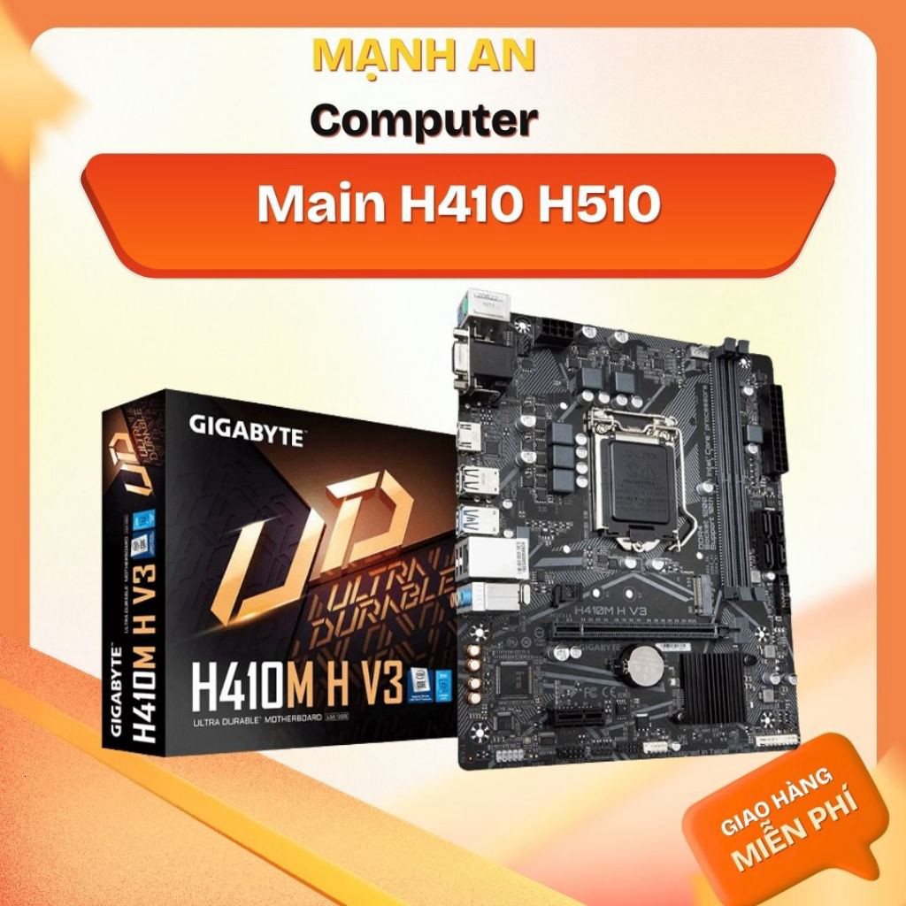 Main Bo Mạch Chủ H510 | H410 Các hãng Hàng Đẹp Cam kết Chưa sửa  chữa