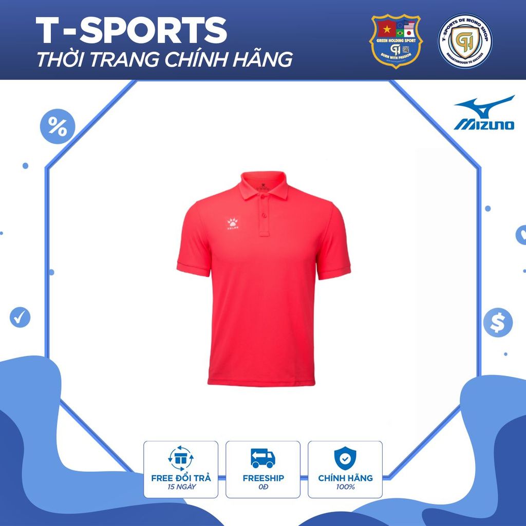 KELME - Áo Polo shirt có 3 màu - Áo Có Cổ Nam Basic Thể Thao