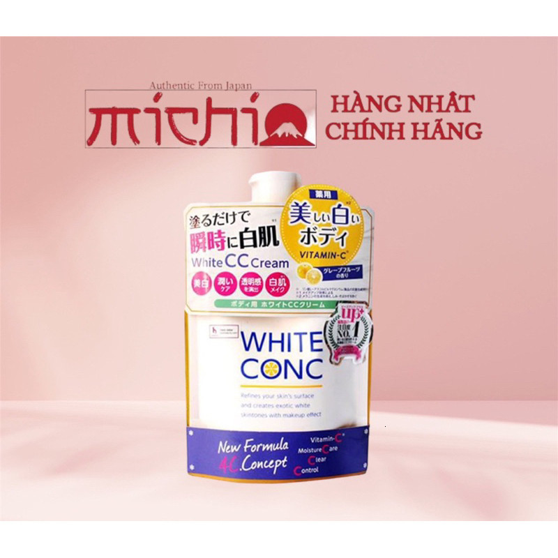 { Hàng Chính Hãng } Kem Dưỡng Trắng White CC Cream White ConC dạng túi Nhật Bản, Dưỡng thể White Con