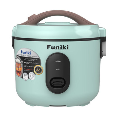 [CHÍNH HÃNG] Nồi Cơm Điện Nắp Gài 1.8L FUNIKI HRC6163