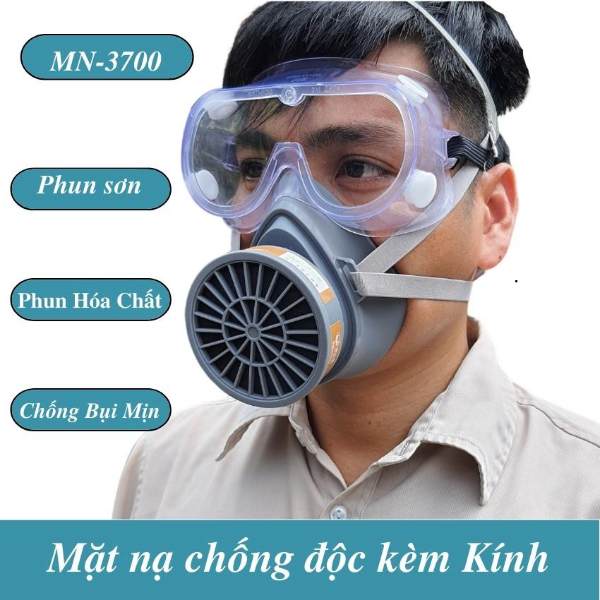 "Phin Lọc 3M 3301K-55 Combo 5 Matt Nạ Phòng Độc 3M HF-52"