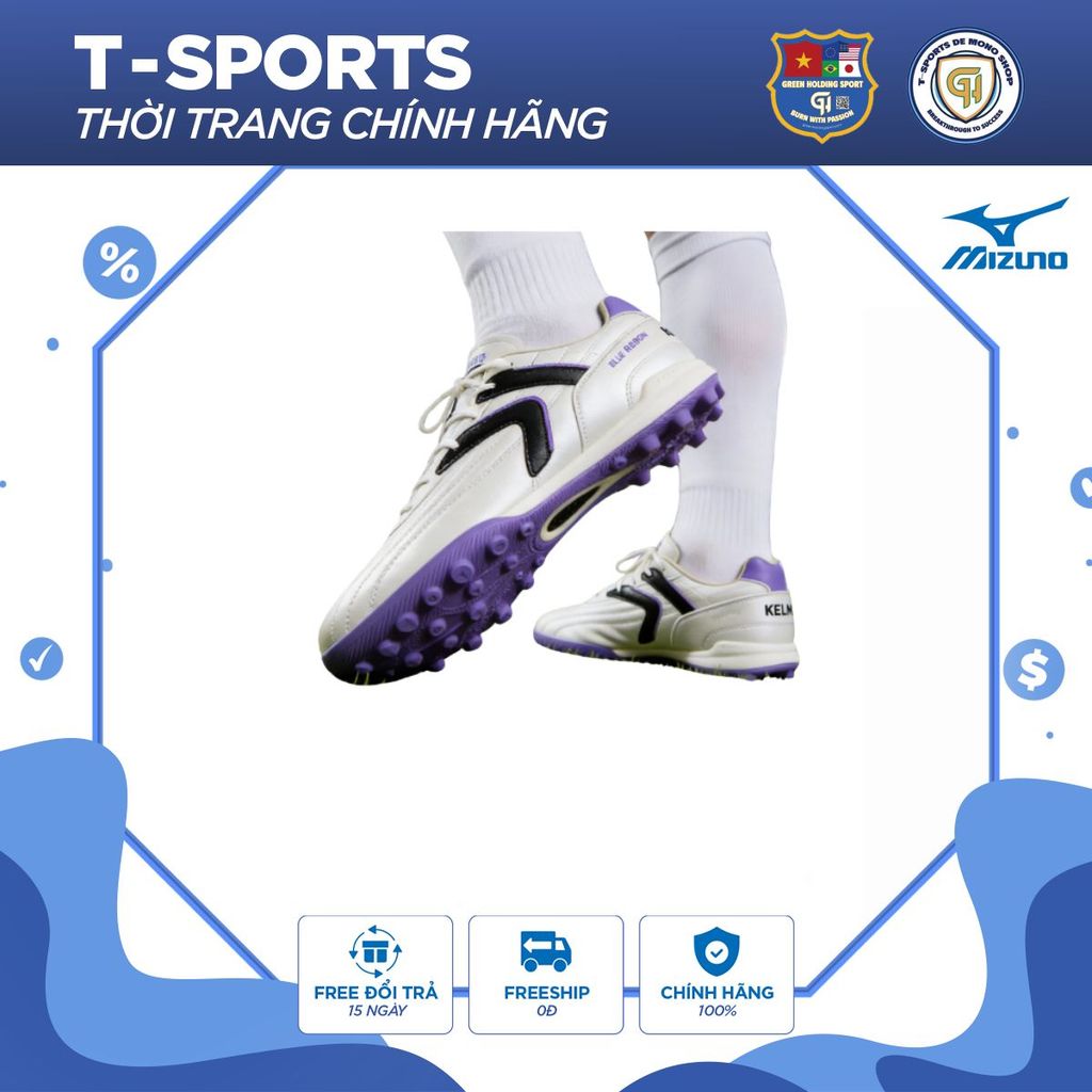KELME Giày Đá Bóng TF Nam, Giày Đá Banh Sân Cỏ Nhân Tạo Êm Chân, Bám Sân Tốt, Form Đẹp