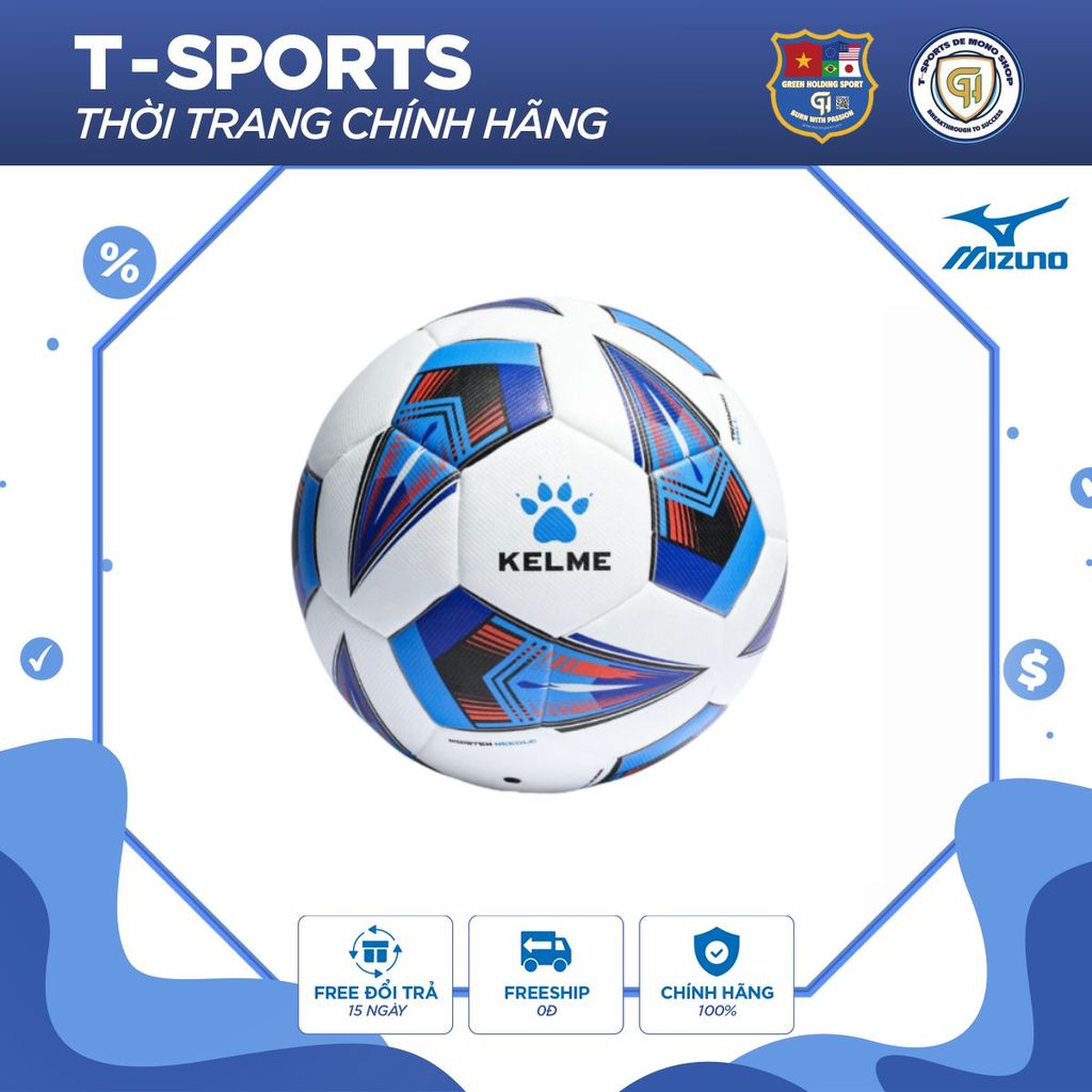 KELME Bóng Đá Nam Chính Hãng, Banh Đá Chất Lượng Cao, Dùng Đá Sân Cỏ Nhân Tạo, Tập Luyện, Thi Đấu