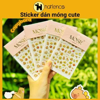 Combo 10 miếng Dán móng tay, sticker dán móng dễ thương
