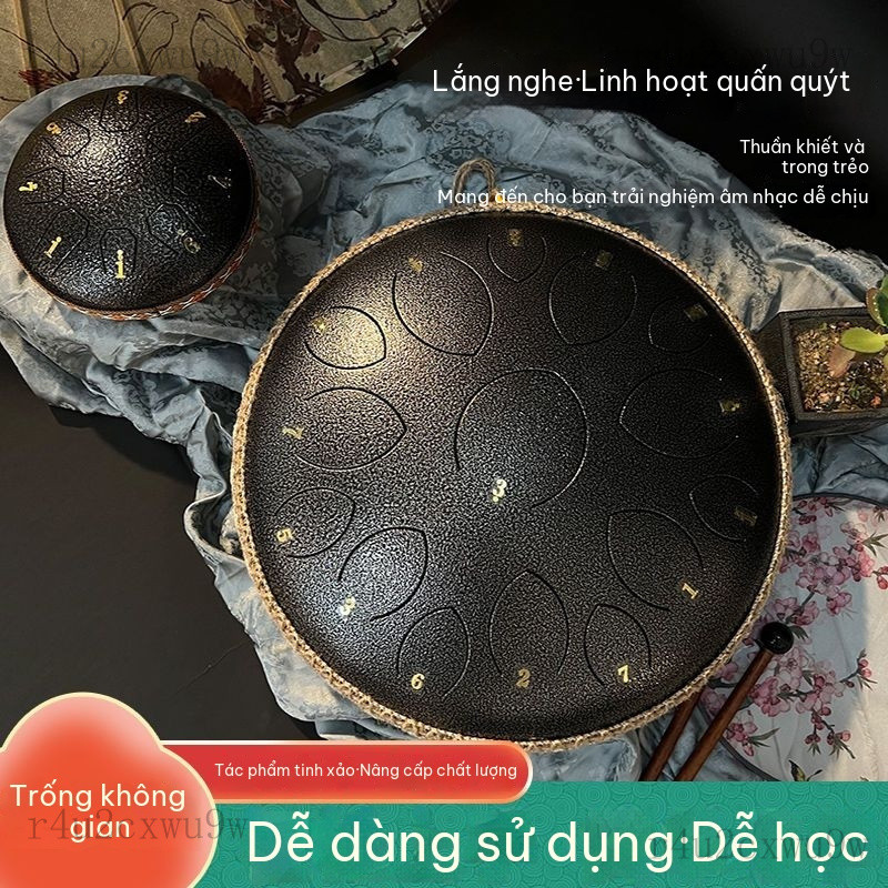 Phụ kiện nhạc cụTrống ethereal chuyên nghiệp15Yin Gao Yin Companion Ling Kong Gu, nhạc cụ Sanskrit S