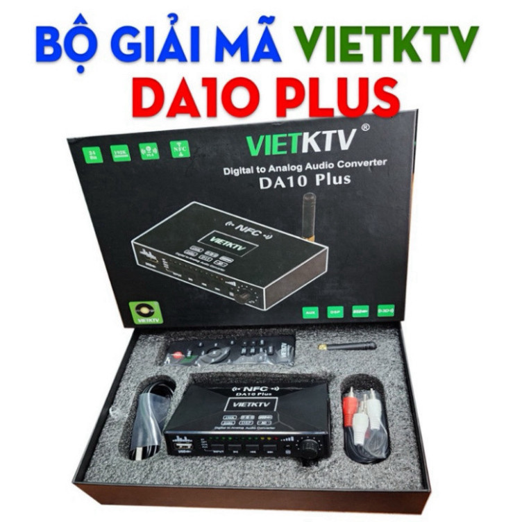 Bộ giải mã âm thanh Vietktv DA10 Plus - Hàng Chính Hãng