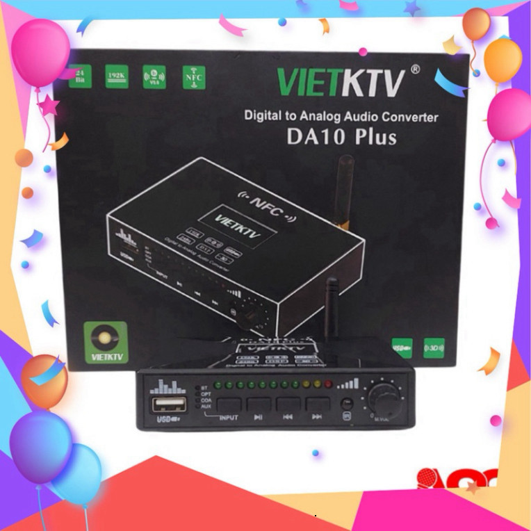 Bộ giải mã âm thanh Vietktv DA10 Plus - Hàng Chính Hãng