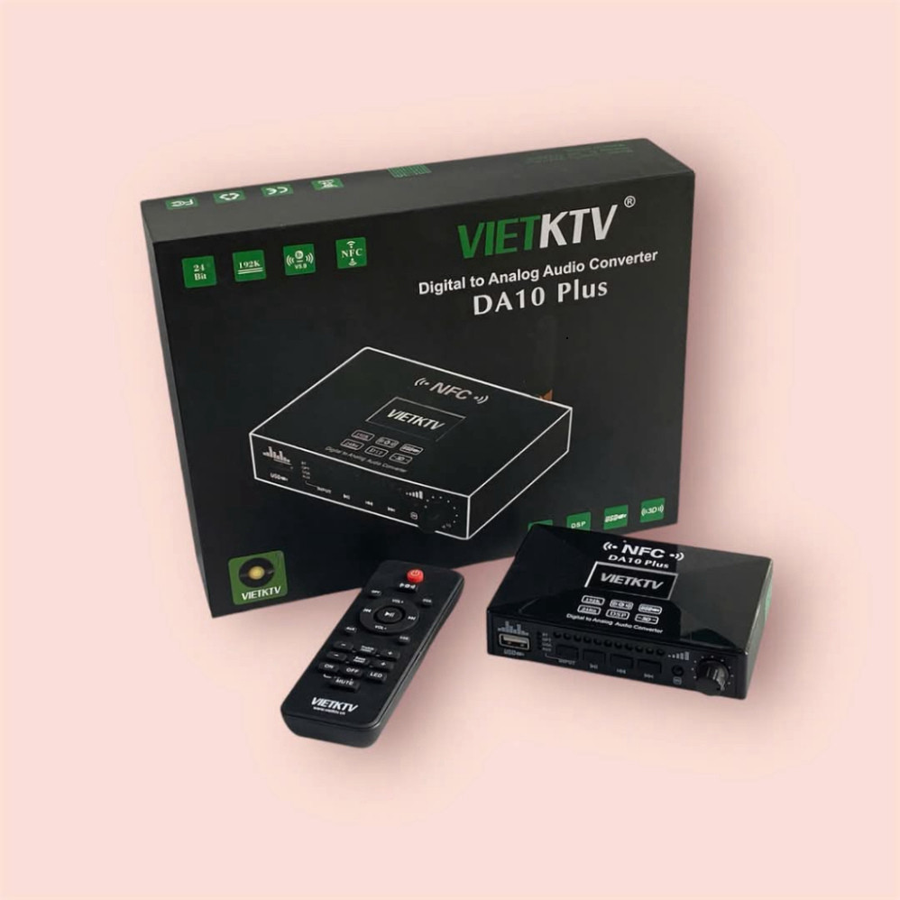 Bộ giải mã âm thanh Vietktv DA10 Plus - Chính Hãng