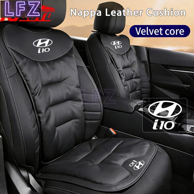 Hyundai i10 Nappa Da Ghế Ô Tô Đệm Dày Chống Trơn Trượt Cho Ghế Trước & Sau Cho I10 PA IA BA AC3 AI3 