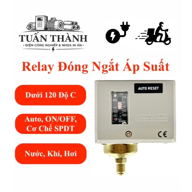 Relay Đóng Ngắt Áp Suất HS-203, HS-206, HS -210, HS-220