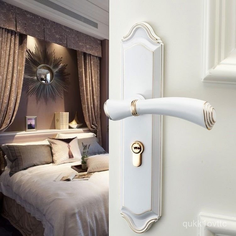 Khóa cửa không tiếng ồn, khóa cửa phòng ngủ, khóa cửa gỗ đặc, khóa cửa trong nhà, khóa cửa gỗ thép, 