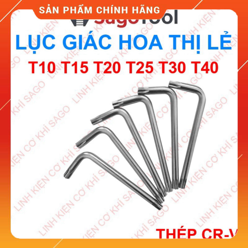 Bộ Khóa Torx T10-T40 Bền Bỉ Thép CR-V Size T10-T40 .