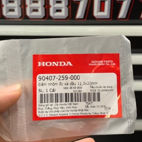 Long Đền Xả Nhớt Dầu Hộp Số Xe Máy Honda Và Yamaha Size 12mm (Ốc nhớt 13mm vẫn dùng được) 90407-259-