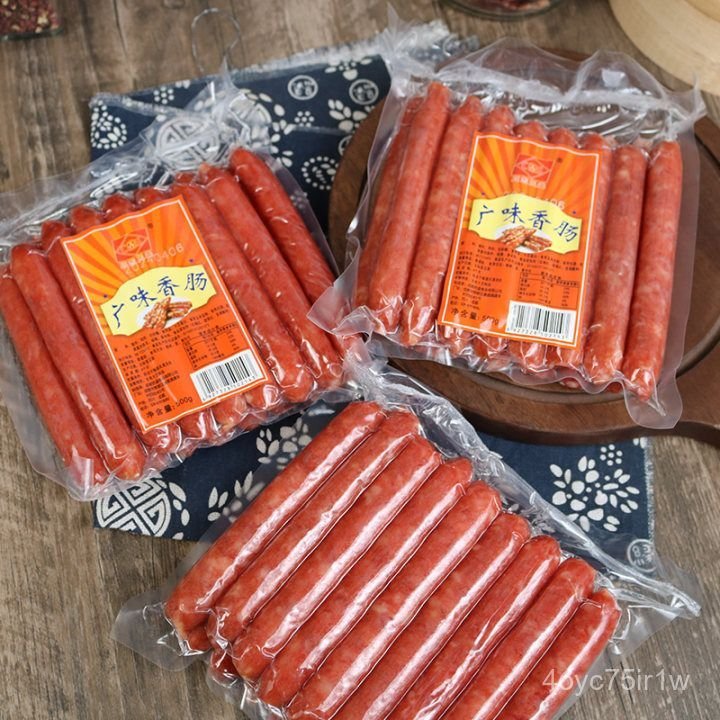 Xúc xích kiểu Quảng Đông500g Cơm niêu thương mại, xúc xích cắt dày, xúc xích ngọt, xúc xích kiểu Quả