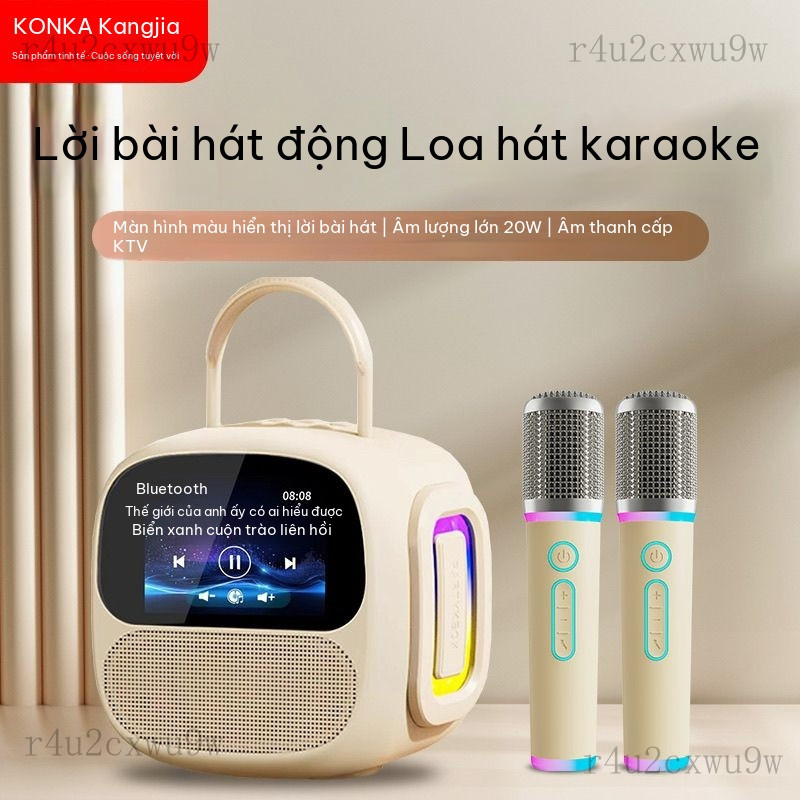 Phụ kiện nhạc cụMicro Bluetooth Konka K Hệ thống âm thanh gia đình KTV Loa Bluetooth di động cho giả