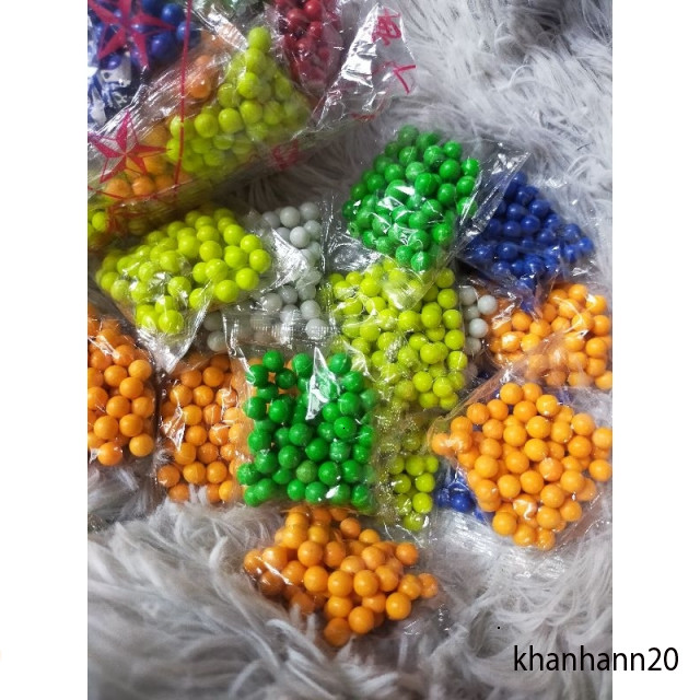 Hạt Nhựa Bi Tròn BB 6mm Màu Sắc Mới Đẹp Trang Trí