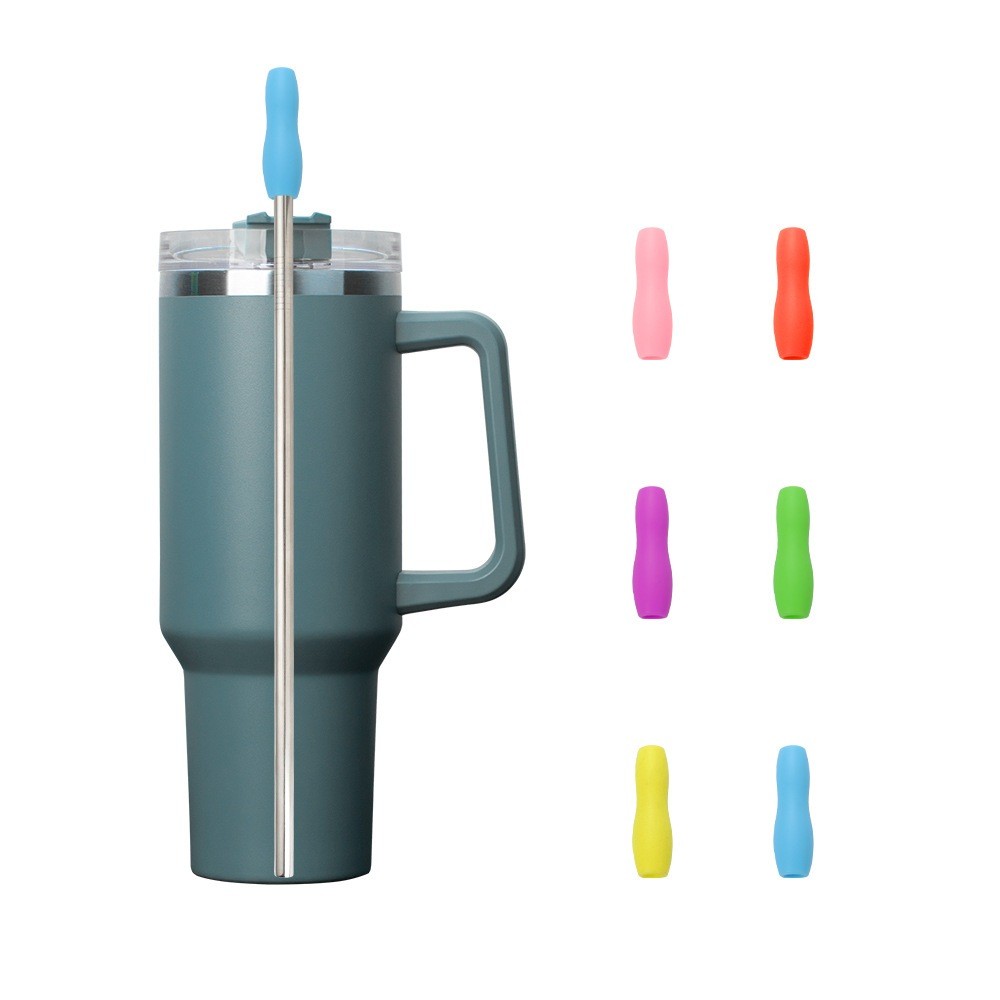 Đầu Hút Silicon Gắn Ống Hút Inox 8mm Dài 28cm Đầu Hút Có Ngàm để Giữ Khi Dùng Nút Bịt, Đệm Silicon C