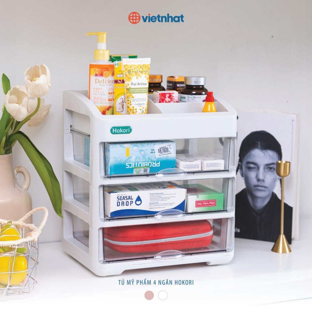 Tủ mỹ phẩm để bàn có ngăn 2T 3T 4T Hokori T3636 Nhựa Việt Nhật Shop