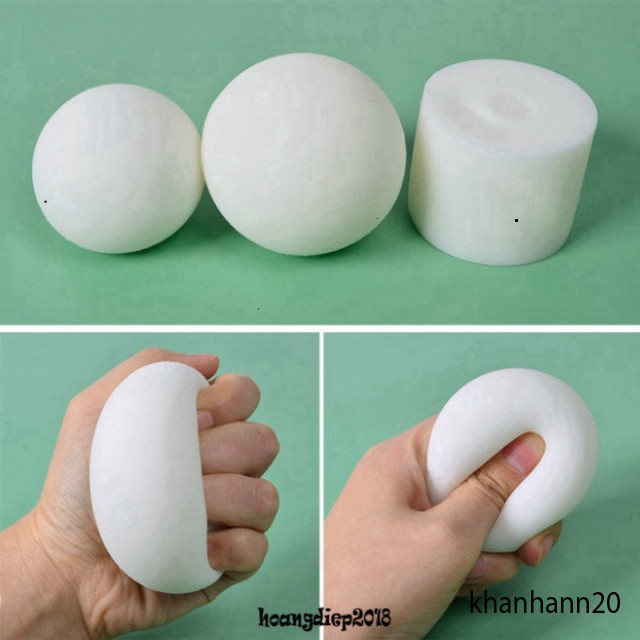 Bánh Bao Màn Trầu White Bột Squisy Bóp Mềm Cho Bé Thiền Tĩnh