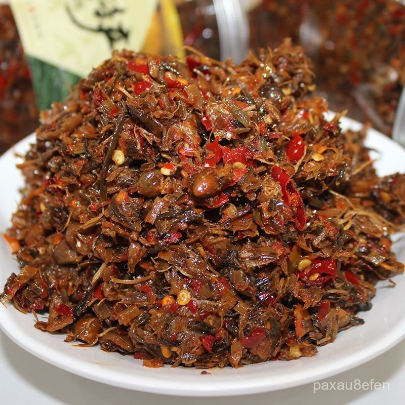 Hành lá dại chua Hồ Nam, đặc sản Tương Tây, hành lá chua ngâm, rau củ ngâm ngon miệng, hành lá dại c