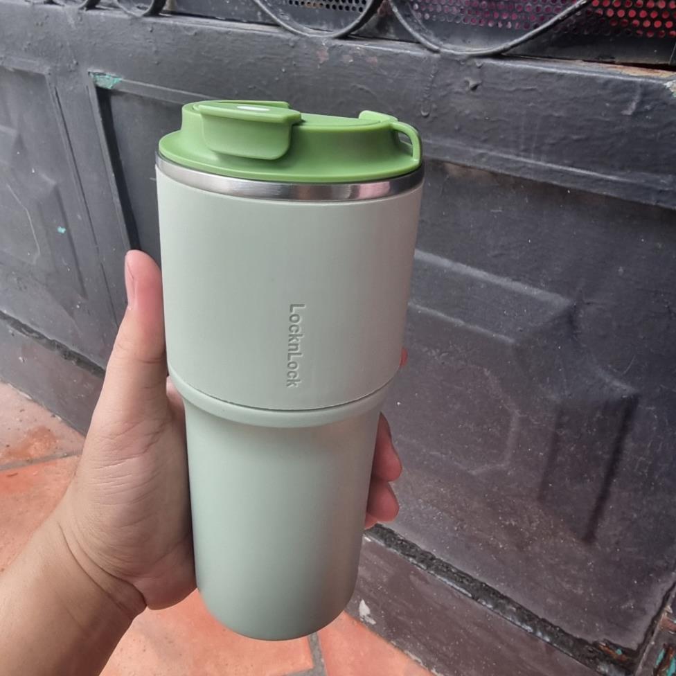 Nắp Chống Tràn Thay Thế Ly Loc&Loc LHC4277 Metro Drive Tumbler 650ml Nắp vặn Dây Treo Ly Silicon