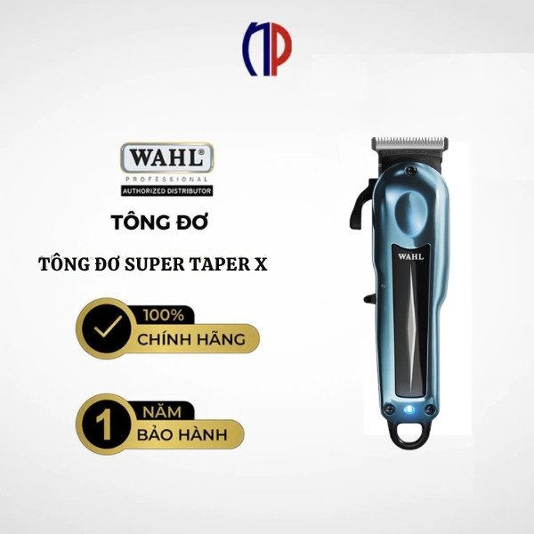 [ 7.7 TẶNG LƯỢC YS-339]Tông Đơ Wahl Super Taper X Chính Hãng, Lưỡi Kép T-Wide, Động Cơ 6500 RPM, Chu