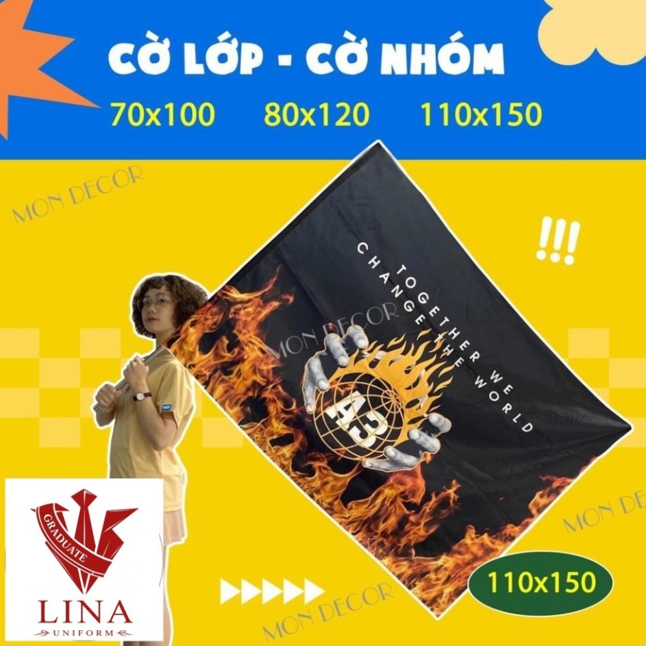 In cờ theo yêu cầu - in cờ lớp - cờ nhóm - cờ câu lạc bộ - in cờ công ty - in cờ cổ vũ theo yêu cầu
