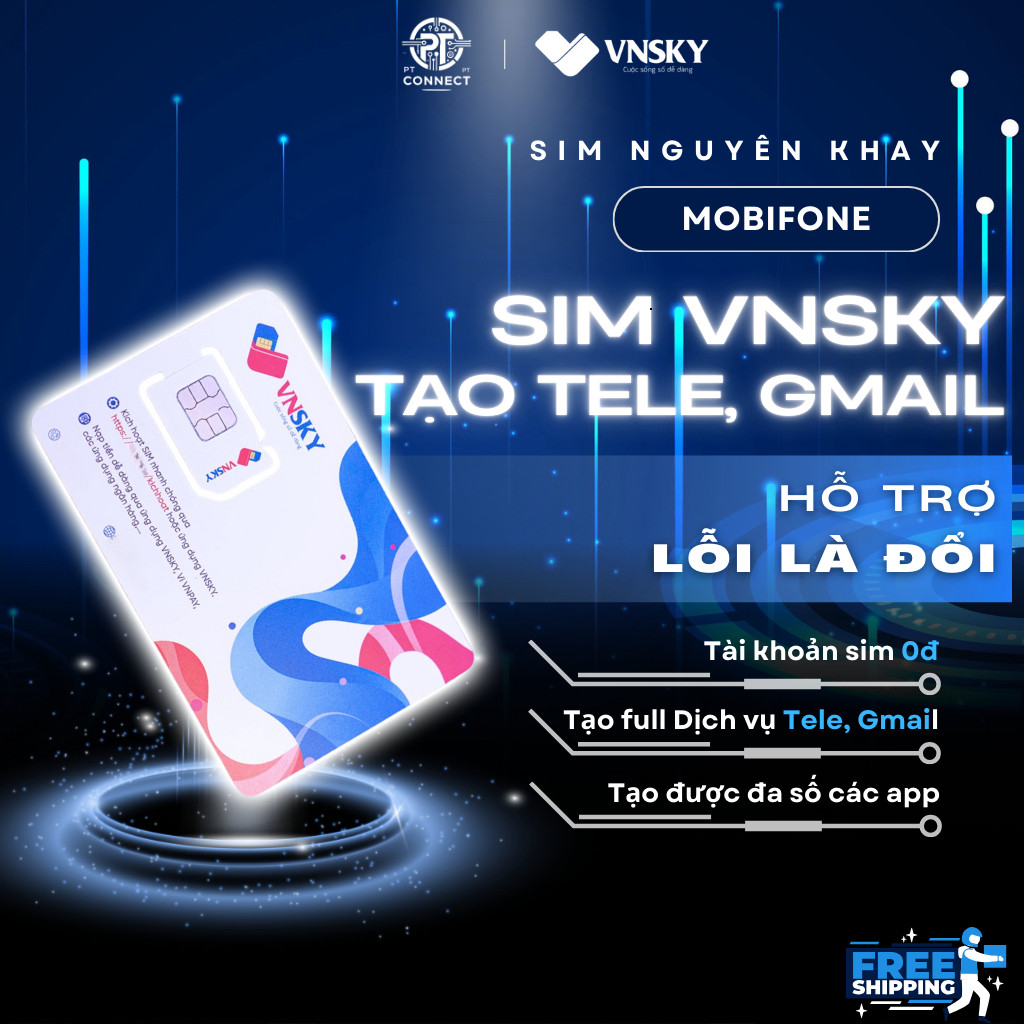 Sim OTP Đa Nền Tảng Shopee, Gmail, Tele, FB Nhanh Chóng