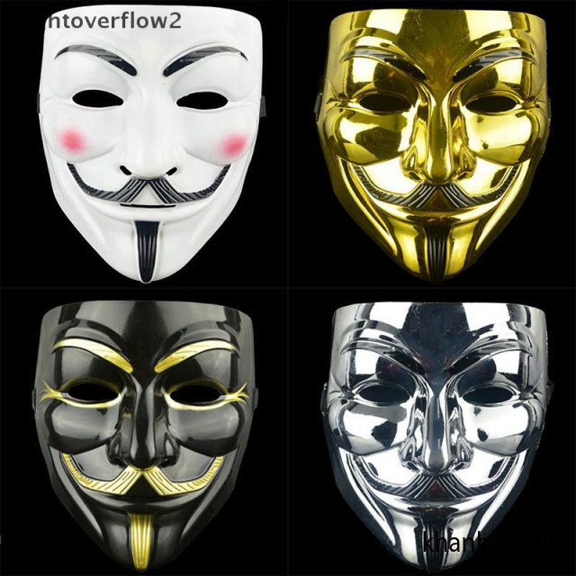 Mặt nạ Guy Fawkes Hacker Vendetta Anonymous Mua ngay tại Shopee