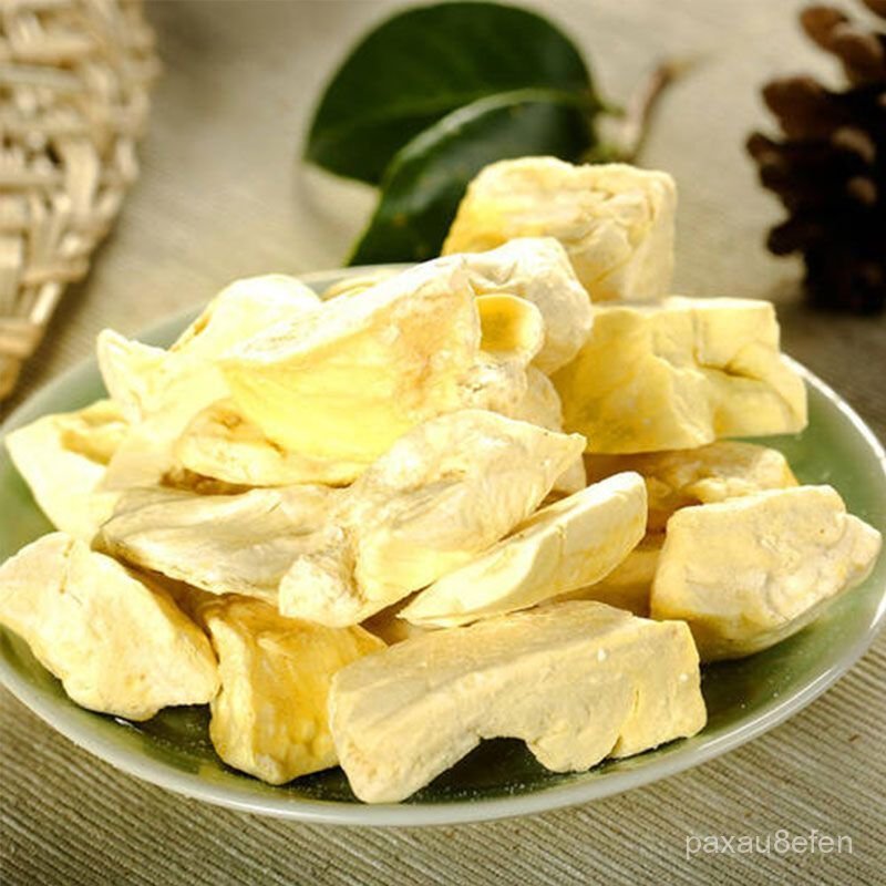 Nhập khẩu từ Thái Lan, sầu riêng sấy khô Golden Pillow không có chất hút ẩm, thịt quả nguyên chất, s