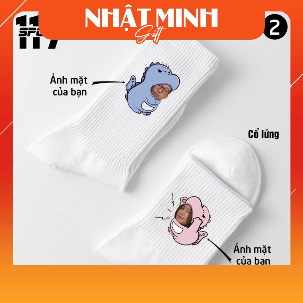 [HOT] Tất Vớ Siêu Cute In Theo Yêu Cầu - Chibi cặp đôi - In Theo Yêu Cầu