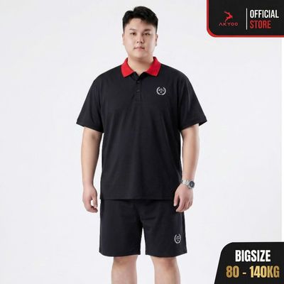Bộ Thun Nam Bigsize 80-140kg AKYOO Cao Cấp, Chất Liệu Cotton Co Giãn, Thoáng Mát - SET PL BO A1