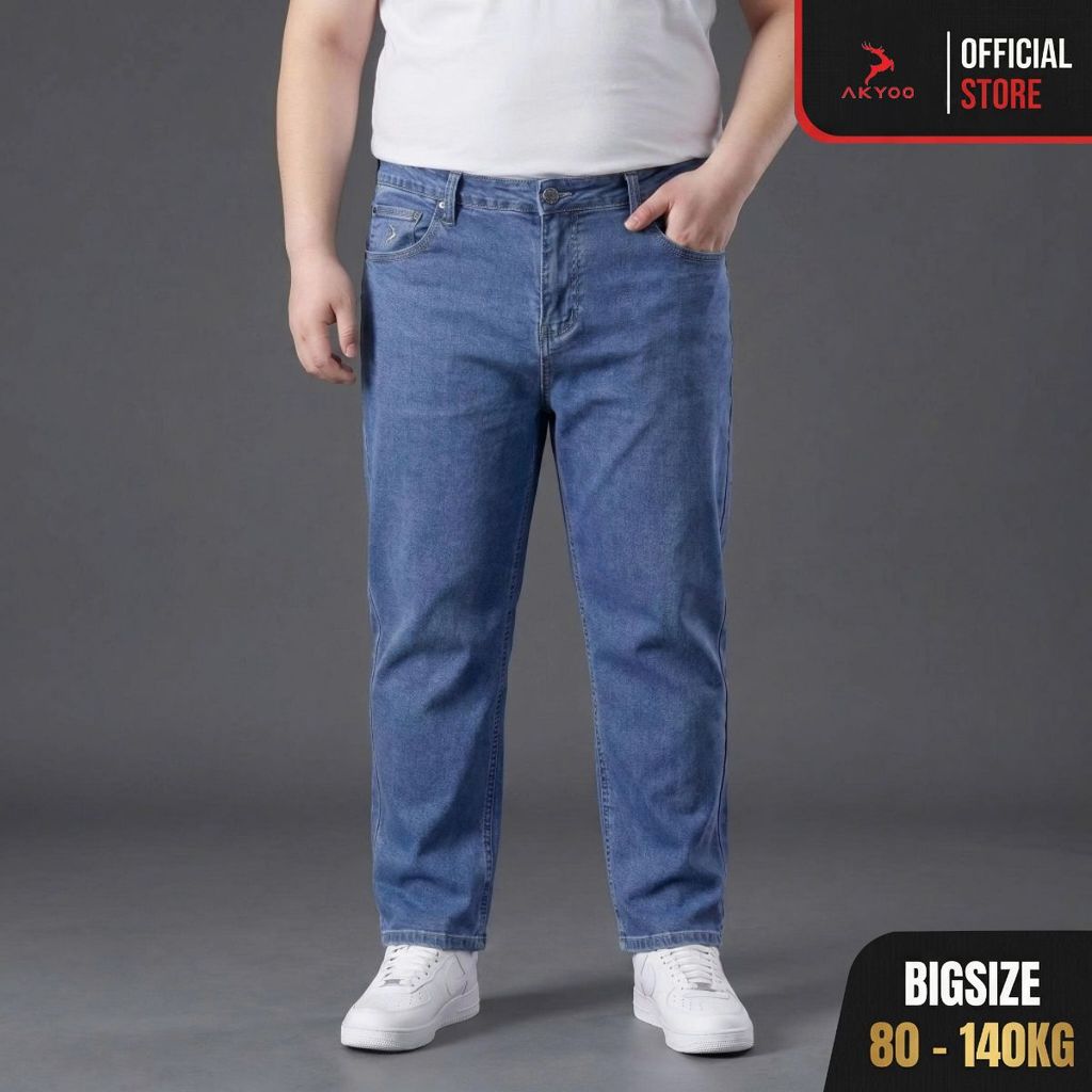 Quần Jean Bigsize Nam 80-140kg AKYOO, Bigsize Nam AKYOO - QJ X NHAT
