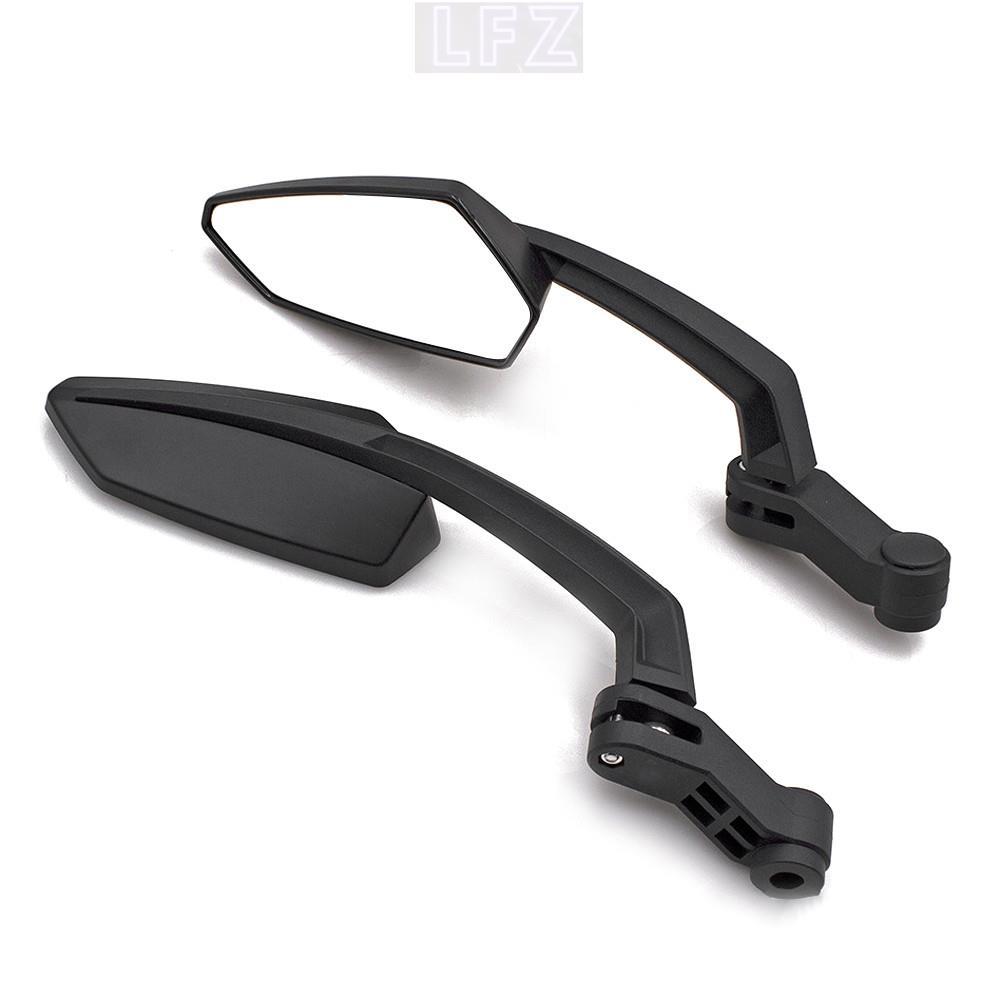 Gương chiếu hậu xe máy 10mm Gương chiếu hậu xe máy bằng sợi Carbon màu đen CHO YAMAHA mt03 660 Honda