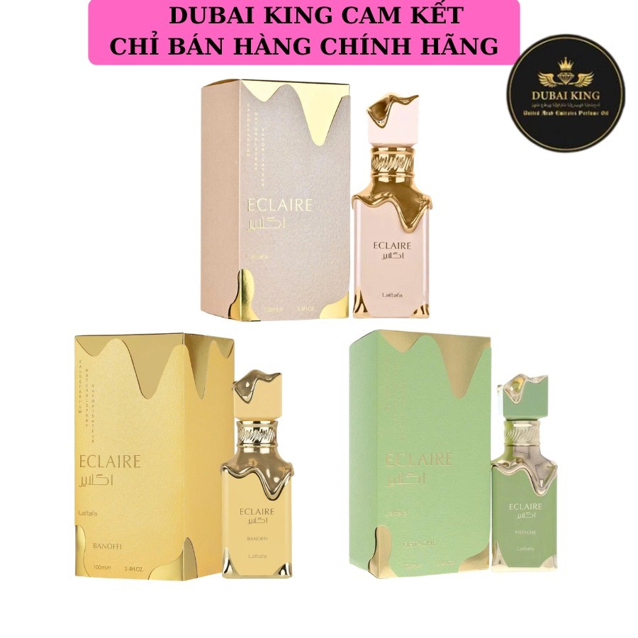 *10mL*Nước Hoa Nữ Eclaire-Eclaire Banoffi và Eclaire Pistache – Lattafa EDP dùng thử