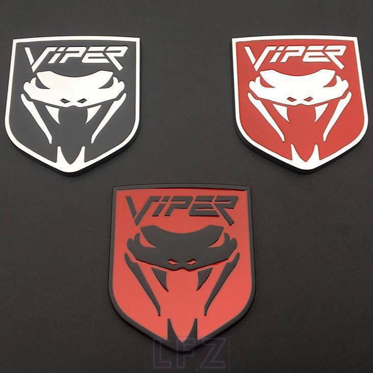 Ford Viper Viper Bumper Stickers Personality Cobra Metal Car Logo Dodge 3D Stereo Decorative Sticker