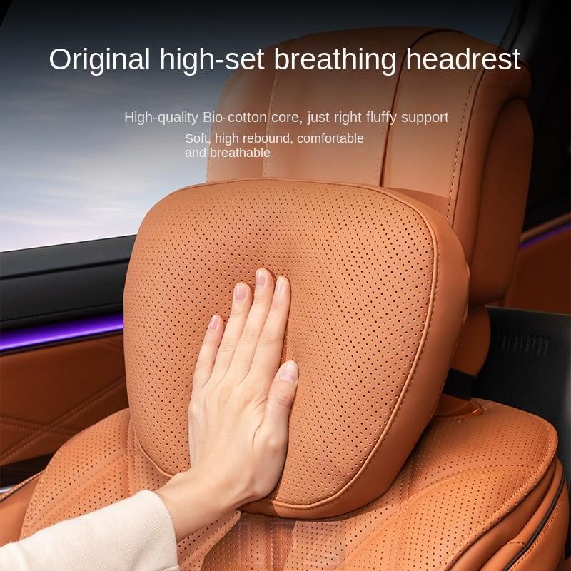Car Interior Design Supplies High-Grade Headrest Suitable for Maybach S-Grade Honeycomb Breathable W