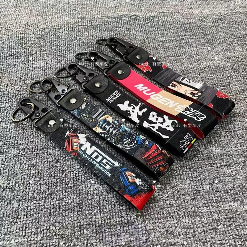 JDM Style Car Motorcycle Keychain Pendant Personality Creative Keychain Car Advanced Keychain Pendan