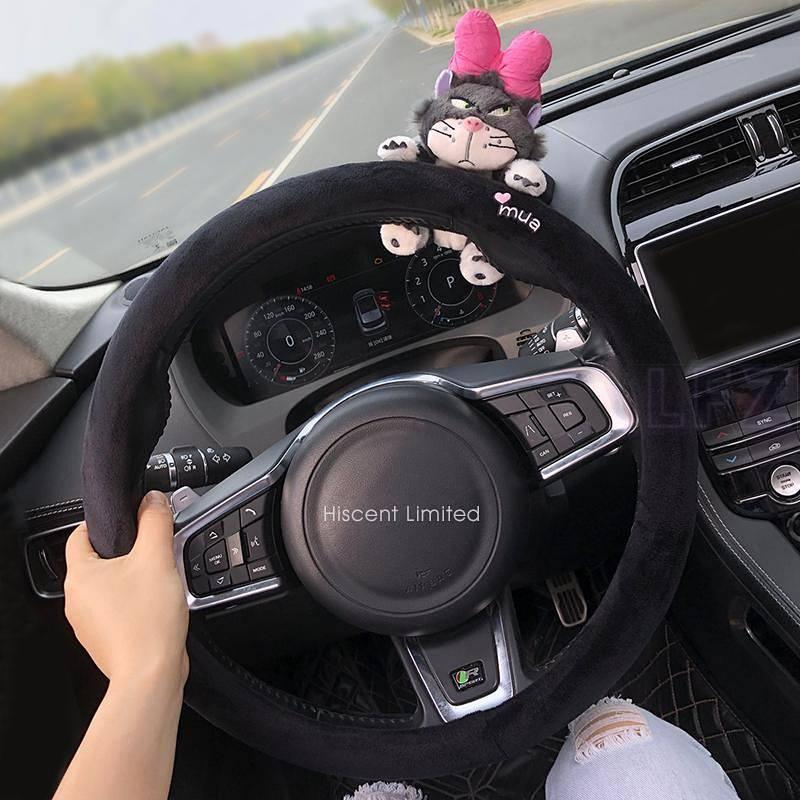 Hot selling new models Steering Wheel Cover for Use in Winter 2024 New Car Girls Plush Steering Whee